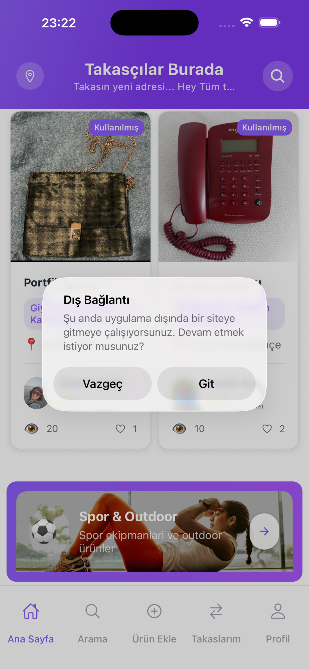 Takasçılar Burada Reklam